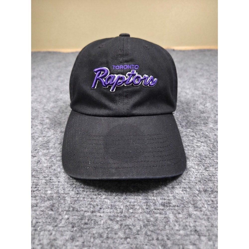 Toronto Raptors Strapback Hat OSFA Mitchell & Ness Black Hardwood Classics NBA